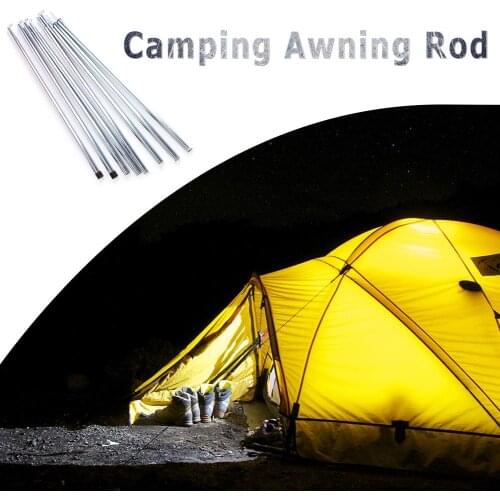 Outdoor Tent Canopy Pole Bracket Tent Foyer Bracket Strut Rod Side Window Camping Tent Accessories 2 Meters Long