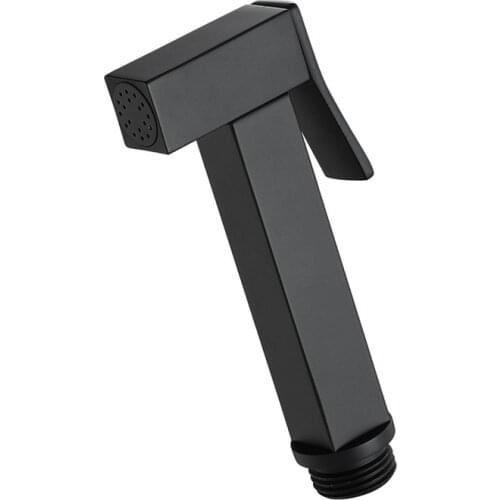 Solid Brass Square Black Bidet Sprayer Handheld Shower Bidet Shower Head Shower