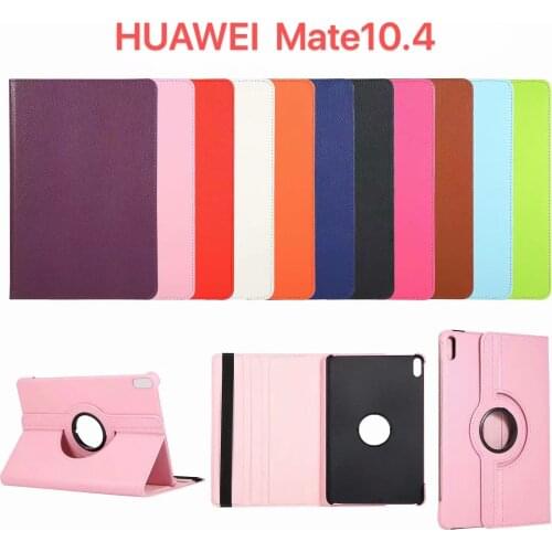 Tab case For Huawei Honor V6 360 Degree Rotating Smart Stand Pu Leather Cover for Huawei MatePad 10.4'inch BAH3-W09 Case