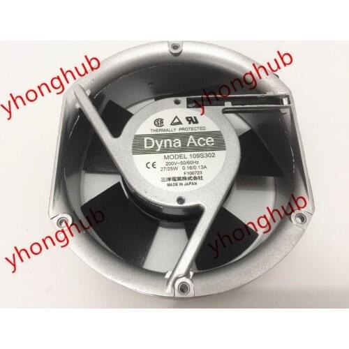 SANYO DENKI 109S302 AC 200V 27W/25W 170x150x51mm AC Fans Server Cooling Fan