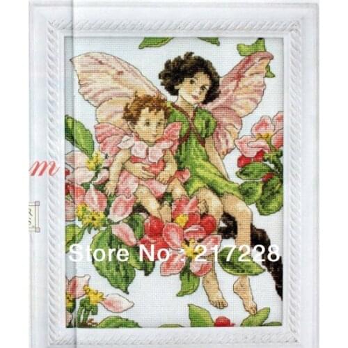14CT Flower Fairy Goddess Sisters Cross Stitches 34x40cm CS-077WM