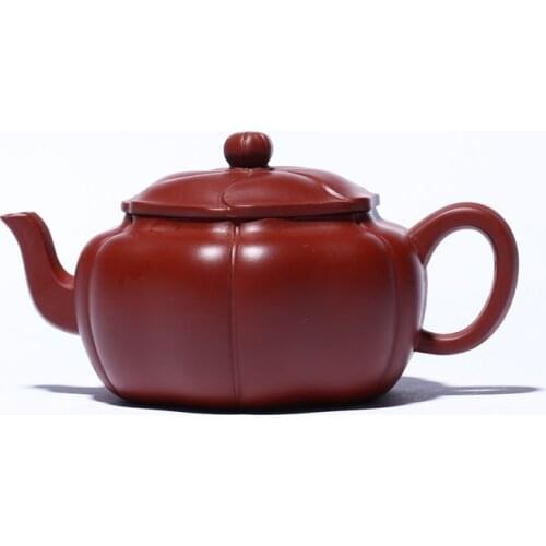 Yixing Purple Clay Pot Hand-made Teapot Kung Fu Tea Set Raw Mine Dahongpao Linghua Pot Chinese Tea Set Cute Teapot