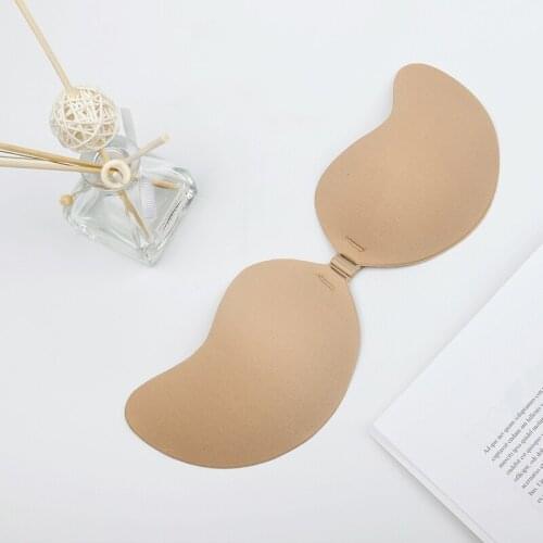 2 Color Thin Mango Four Seasons Comfortable Breathable Bezel Less Expansion Bra A-D Cup Breast Paste