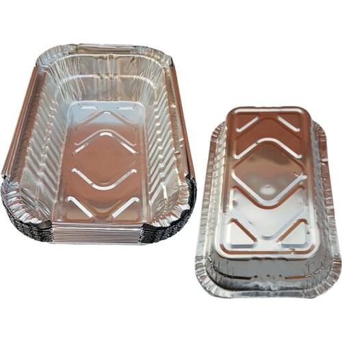 20-pack Disposable Aluminum Foil Grill Drip Pans for BBQ 700ml 20x13x5cm