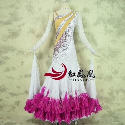 2018 new Modern dance dress women ballroom dance competition dress waltz dance dress adult female dance big swing dress