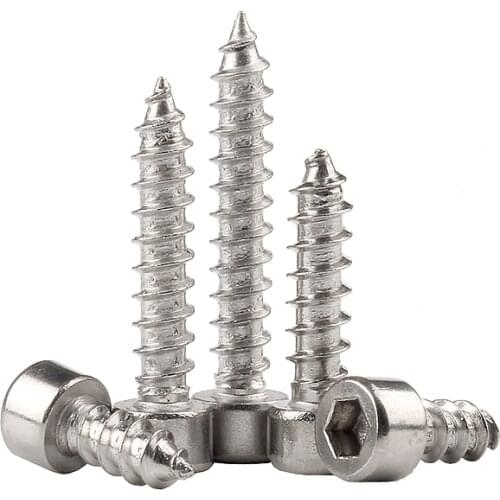 304 Stainless Steel HA Socket Head Cap Screw Hexagon Socket Head Tapping Screw M2 M2.6 M3 M4 M5 M6