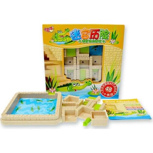 48 Challenges maze adventure Improve Kids' Thinking Ability Smart Montessori Family Party Interactive Toys For Children Gifts