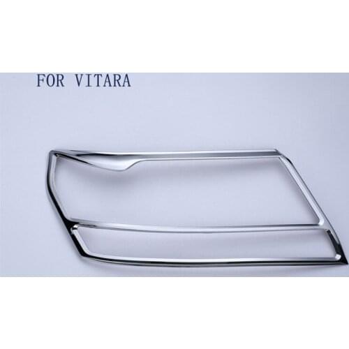 ABS Chrome Head Light Lamp Cover Trim New 2Pcs\set exterior fit for Suzuki Grand Vitara 2005-2012