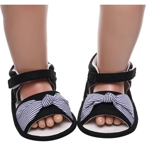 Baby Boys Girls Shoes Prewalker Fashion Newborn Bow Baby Girl Footwear Cotton Princess Sandals Baby Girl Shoes