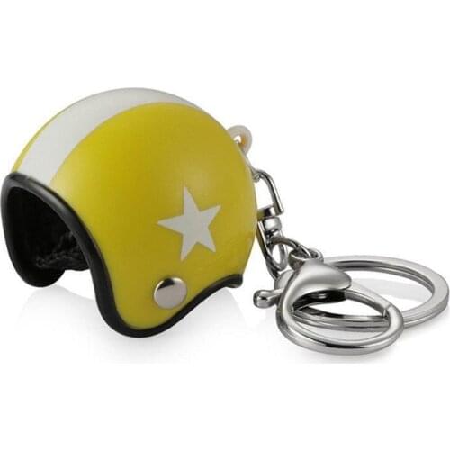 3D Car Motorcycle Motor Bicycle Crash Helmet Key Fob Chain Ring Keychain