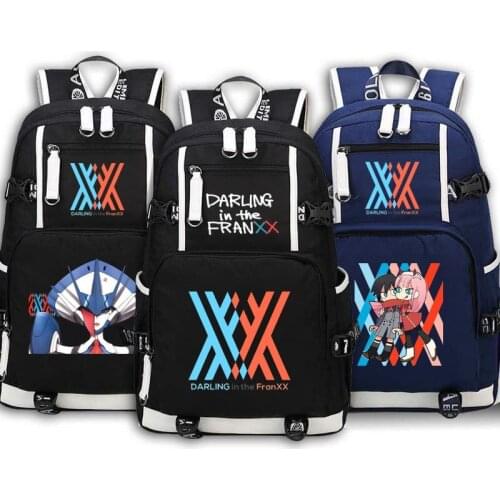 DARLING in the FRANXX Backpack Bag Glow in Light Luminous Printing School Backpacks Laptop Shoulder Bags Cosplay