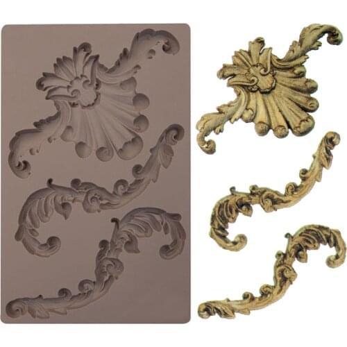 Greco Crest Totem Relief Silicone Mold Fondant Cakes Decorating Mold Sugarcraft Chocolate Baking Tools For Cakes Gumpaste Form