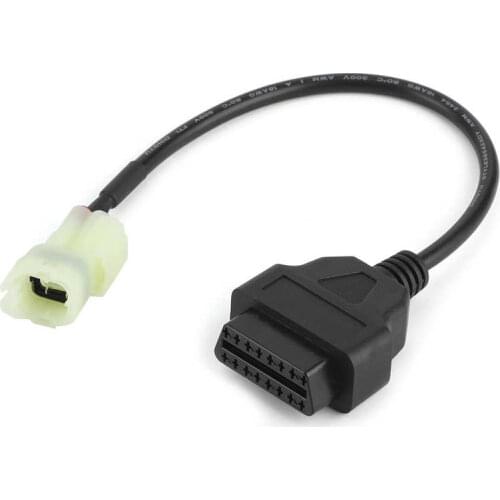 Motorcycle OBD2 to 4 Pin Diagnostic Adapter Cable Motorcycle Fault Detection Parts Fit for Motorbikes or Similar