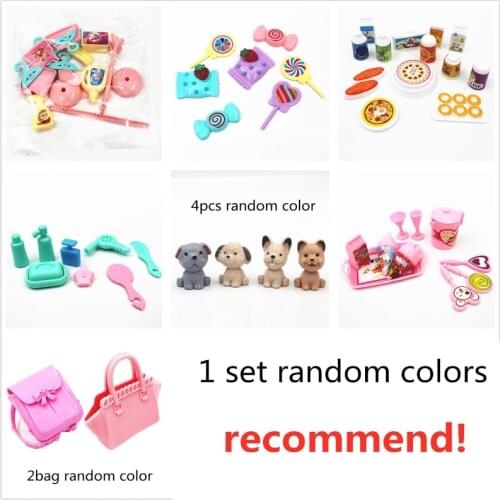 Mini Bag Chair Desk Dog Furniture Toys Doll Sets Accessories For Blyth Barbi Doll 30cm Girl Gift suitable for 20-30cm dolls