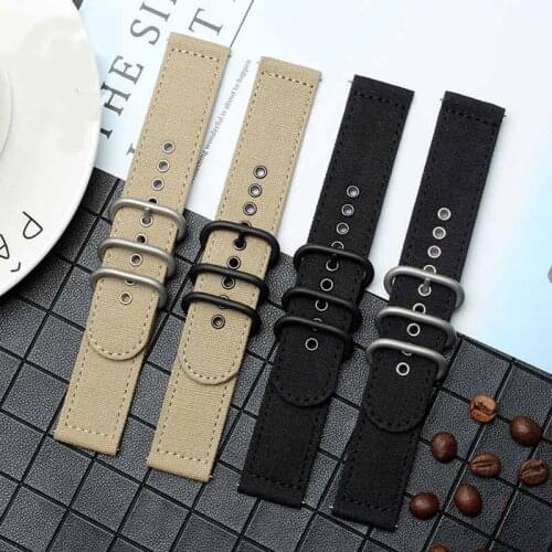 Nylon canvas watch strap is used for timex Citizen Seiko watch strap, male 18mm 20mm 22mm 24mm