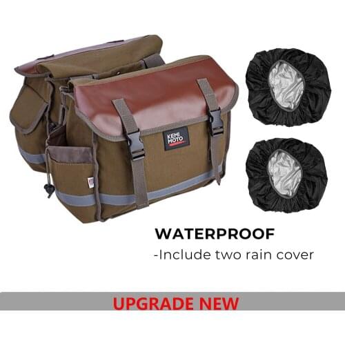 For Triumph SaddleBags Motorcycle bag Kit Knight Rider Brown Black for Sportster XL883 XL1200 for Ducati Motorcycle Parts