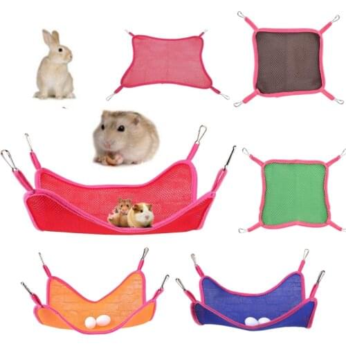 For Hamsters Pet Sleeping Pet Hammock Hamster Hang Mat Guinea Pig Chinchilla Rabbit Cage Hammock Hanging Bed Seat Dog Chien Home