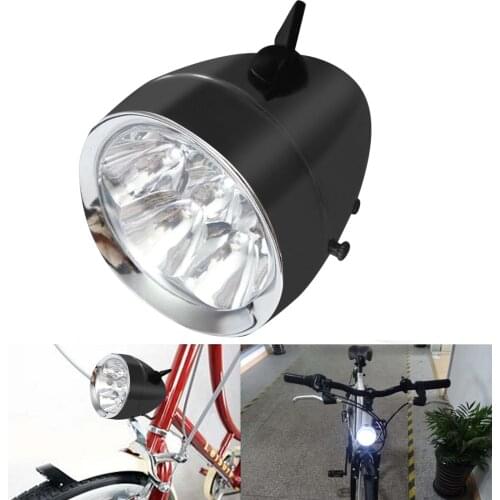 Retro Bright Classical Cool Bicycle Headlight Vintage Design Bike Metal Case
