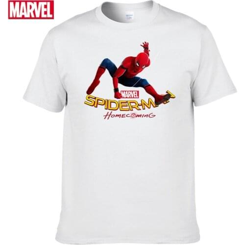 Marvel The Avengers spiderman t shirt Comfortable Breathable 100% cotton Fashion clothes for teens Tops t-shirts man summer #68