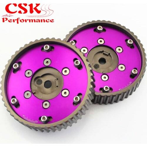 Adjustable CAM GEAR GEARS Pulley for BMW E21 E28 E30 E34 E36 318i ( 2pcs) purple