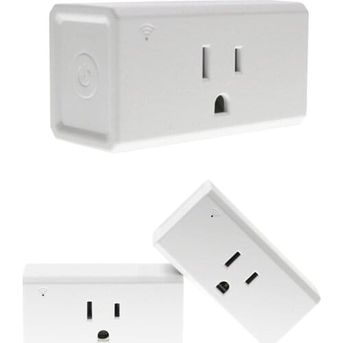 ALLOYSEED Smart Wifi Plug Adapter 10A Remote Voice Control Wireless WiFi Power Socket Outlet Work With Alexa Google Home US Plug