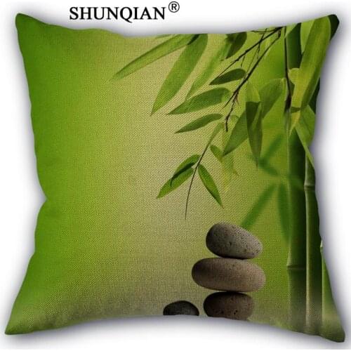 High Quality Cotton Linen Zen Stone Pillowcase Wedding Decorative Pillow Case For Home Pillow Cover A10.17