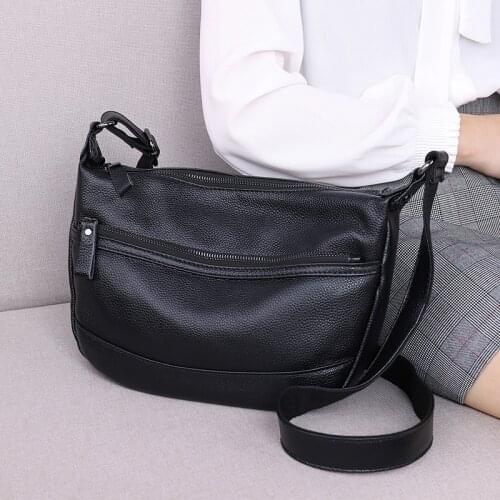 Genuine Leather Small Crossbody Bags for Women Shoulder Bag Female Shell Messenger Bag Ladies Handbags Tote Purse