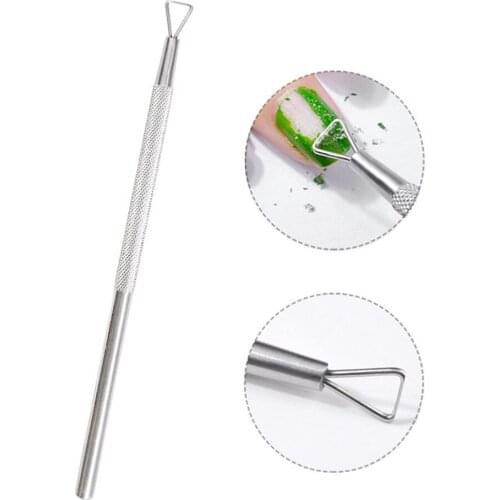 1Pc Cuticle Pusher UV Gel Polish Soak OFF Remover Cuticle Peeler Scraper Gel Nail Polish Nail Manicure Trimmer Tool Dropship #Y