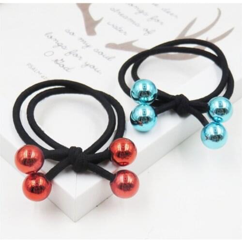 10PCS/LOT Classic Balls Elastic Hair Bands For Girls Bohemian Headband Scrunchy Korean Fashion Kids Hair Accessories For Women