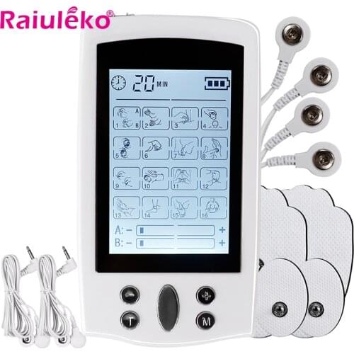 16 Modes Tens Massager EMS Muscle Stimulator Acupuncture Digital Therapy Machine Pain Relief Body Massage Electrostimulator NEW
