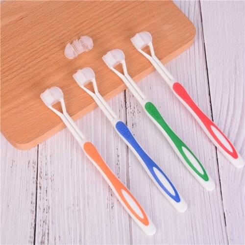 3 Sided Silicone Nano Brush Oral Care Safety Teeth Brush Oral Health Cleaner Dental Clean Toothbrush Hot Sale