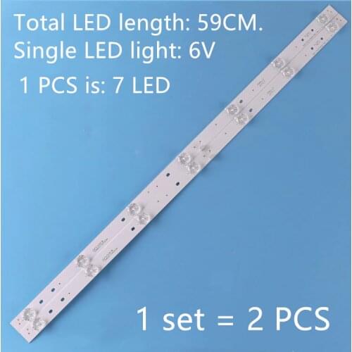 4 pcs/lot LCD TV backlight strip for TCL LE32E2900 Haier LD32U3100 CRH-F32W3030020767C-REV1.1/BOEI320WXI-01 59cm