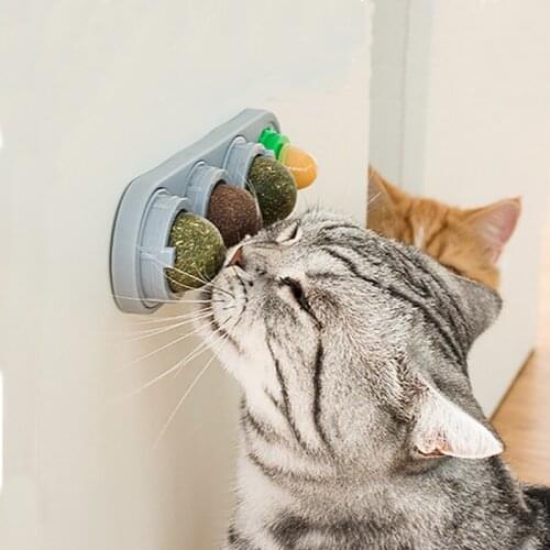 4 In 1 Healthy Snacks Catnip Sugar Licking Candy Nutrition Gel Energy Ball Toy For Cats Kitten Increase Drinking Water Help Tool