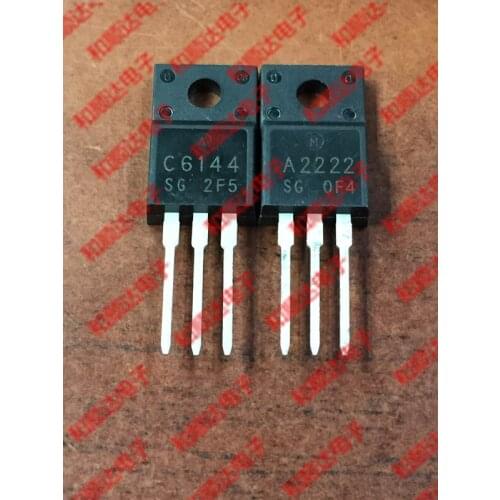 5PCS/ 2SA2222 2SC6144 A2222 C6144 A pair TO-220F TO220F