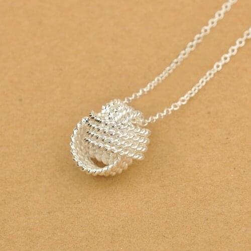 Promotions Beautiful fashion Elegant 925 Sterling Silver Hollow Flower Shaped Pendant Necklace Jewelry For Woman