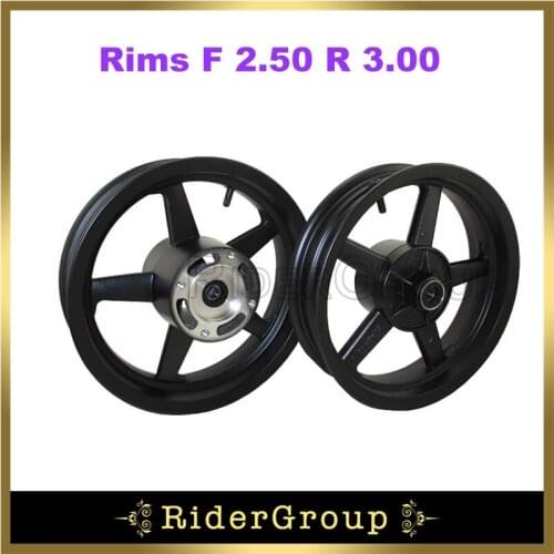 Aluminum Rims F 2.50 R 3.00 For Pit Bike Motard 12" Supermoto Mini GP Wheel Parts