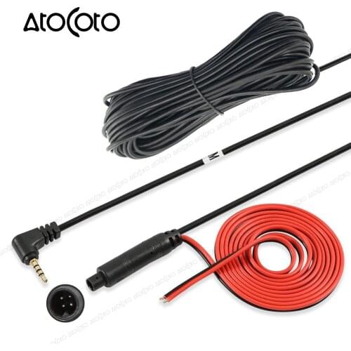 AtoCoto 10m Male 4 Pin to 2.5mm TRRS Jack Connector Extension Video Cable Cord for Truck/Van Car Recorder DVR to Backup Camera