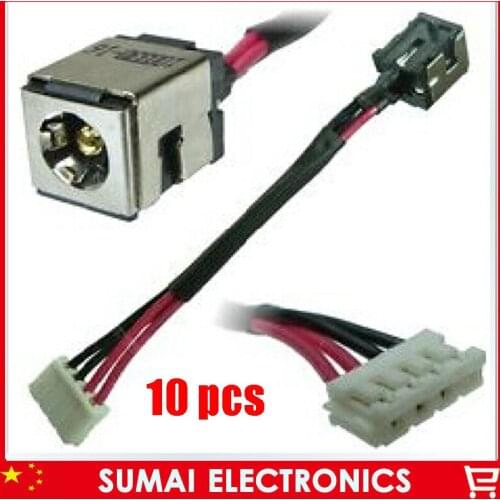 Free Shipping 10x New lap-top DC Power Jack with cable for ASUS K50 P50 X5 X87Q X5DC K40 IN K40AB K40AF K40AD DC Jack with cable