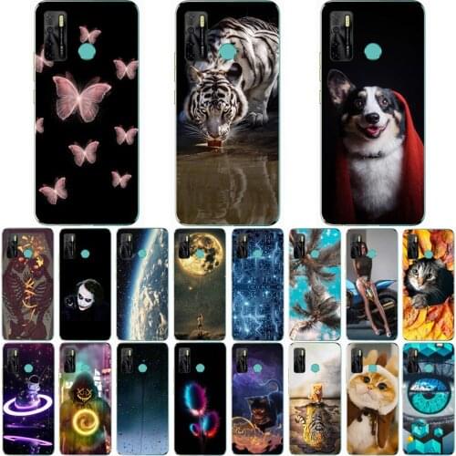 For Tecno Camon 15 Case Fashion Silicone Soft TPU Cute Back Cases for Tecno Camon 15 Air Phone Cover Funda Coque
