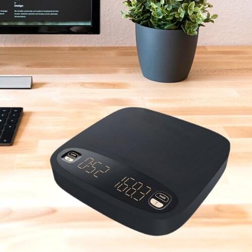 Electronic Smart LED Display Hand Coffee Scale USB Rechargeable Automatic Taring Timing For Espresso Coffee Home Scale Kitchen
