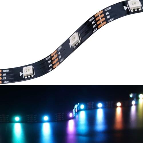 Matrix 5V WS2813 Flexible LED Strip Ribbon Tape 5050 RGB (Upgraded WS2812B) Dual Signal Wires 30LEDS/M Addressable Full Color
