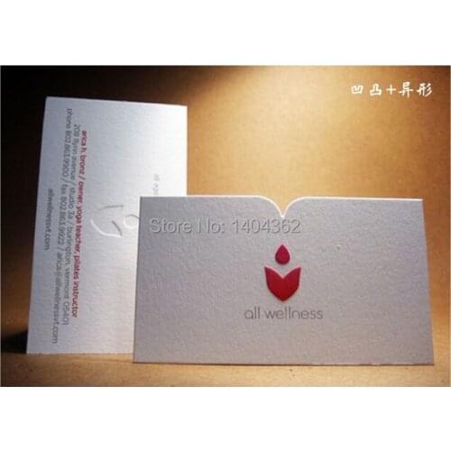 Custom 500pcs Specialty Paper - 320g Shell Paper Pressing letters Business Cards Business Card Printing