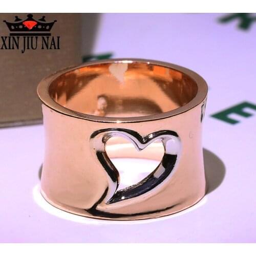 Exquisite and elegant rose gold hollow ring female wedding zircon engagement ring jewelry birthday gift fashion