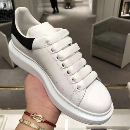Mens White Shoes Leather Platform Sneakers Flat Casual Party Wedding Shoes Suede Sneakers Size 34-44