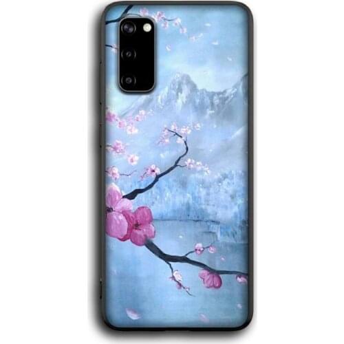 Soft pink cherry blossoms Phone Case for Samsung S6 S7 edge S8 S9 S20 S21 S30plus ultra S21/S30 S10-5G lite 2020 S10E