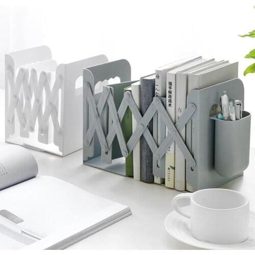 Desk Book Stand Retractable Bookends For Shelves Bookshelf Book Support Stand Book Rack Magazine File Holder Desk Organizer