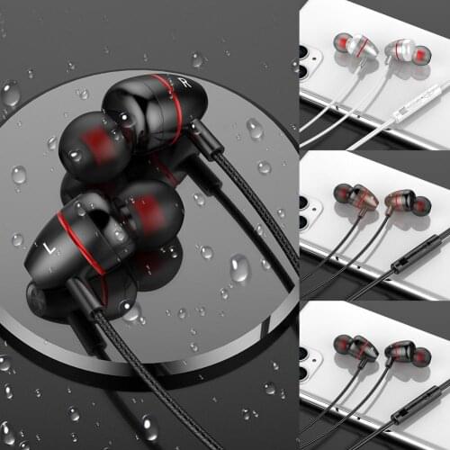 Subwoofer In-Ear Headphones With Microphone Multifunction Ergonomic Stereo Headset Wired Earphones For Android Phones Drop Ship