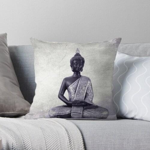 Buddha Throw Pillow Cushion Cover Polyester throw pillows case on sofa home living room car seat decor 45x45cm