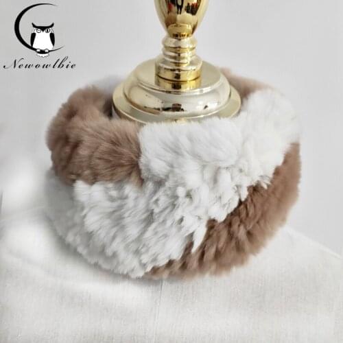 2021 The latest models of rabbit fur striped scarf 100% natural rabbit scarf girl fashion warm scarf womens scarves