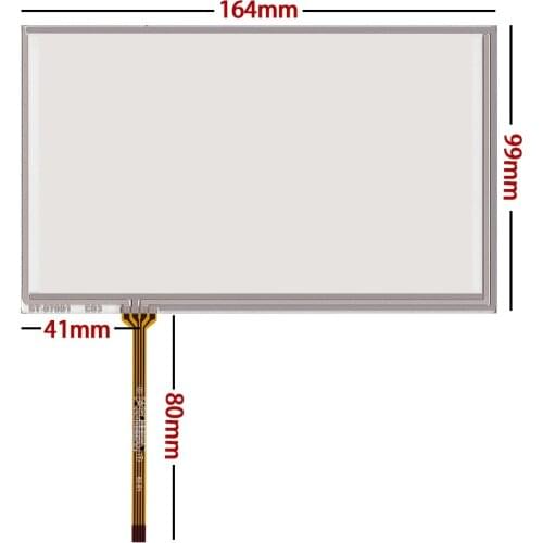 New 7 inch touch screen 164*99 AT070TN90 AT070tn92 94 industrial touch screen 164MM*99MM for car dvd gps